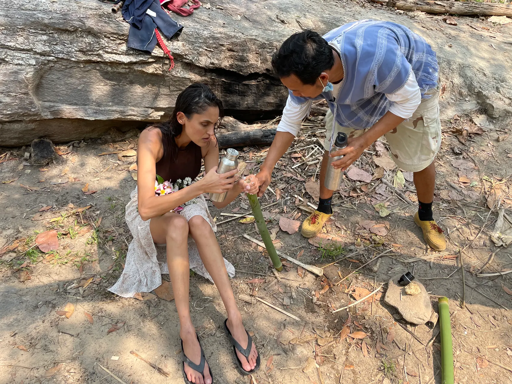 Learning about scavenging in Chiang Mai, Thailand