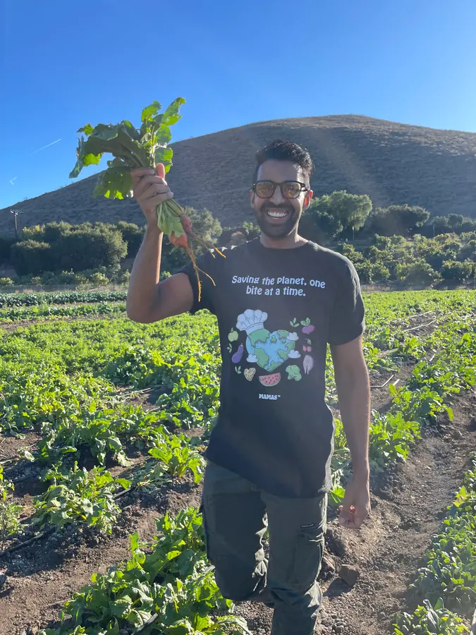 In the field with Big Soil